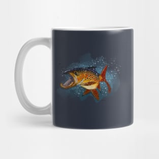 Brown Trout in Water Mug